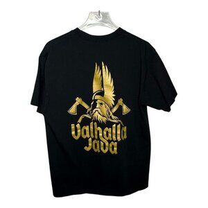 Valhalla Java Black  & Gold T-Shirt Large